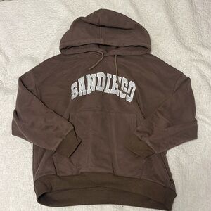 Brown hoodie